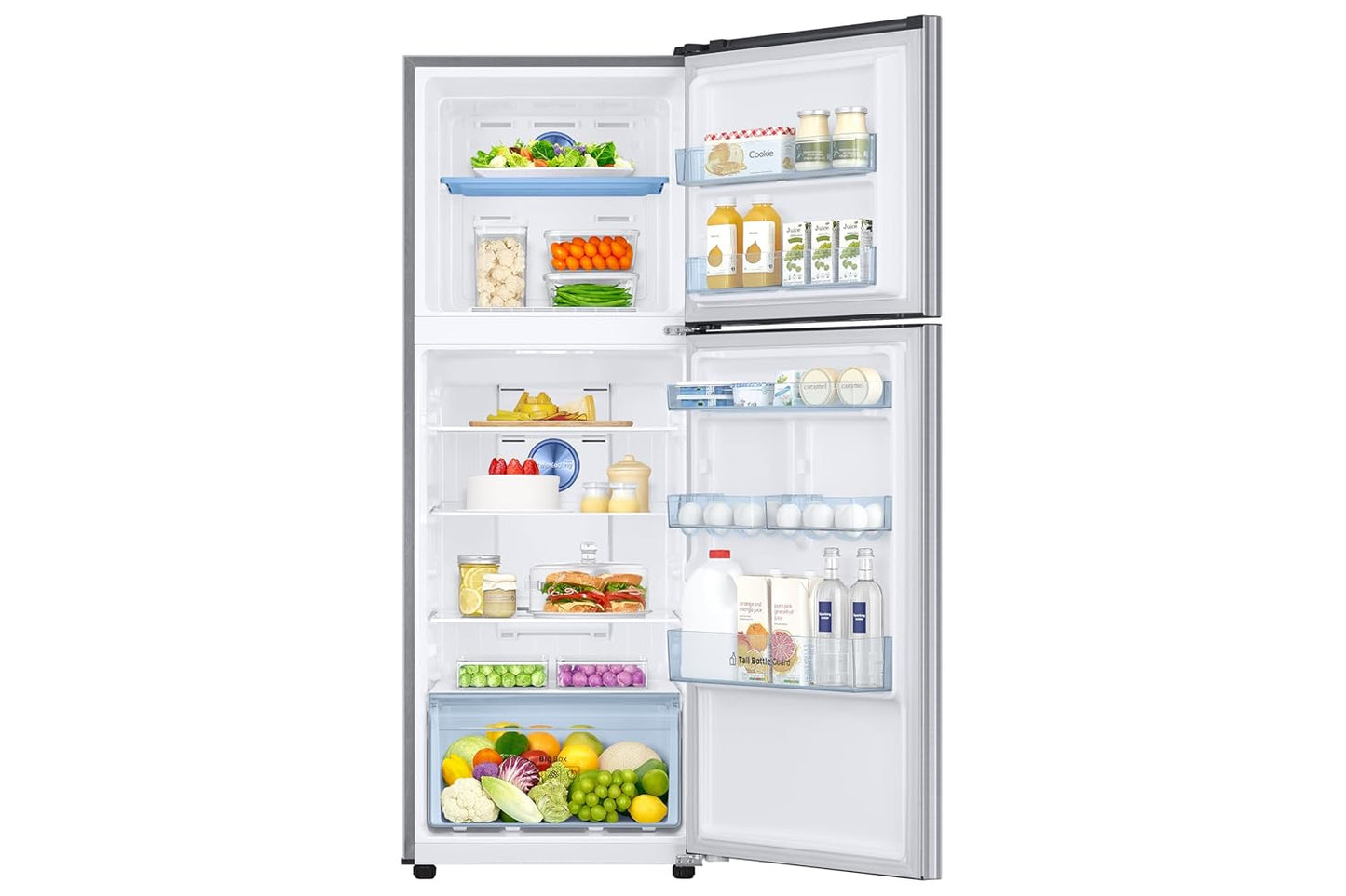 Samsung 301 L, 2 Star, Convertible 5-in-1 Digital Inverter with Display Frost Free Double Door Refrigerator (RT31H4522S8/HL, Silver, Light DOI Metal, 2026 Model)