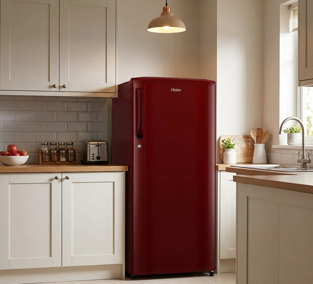 Haier 165 LTR Direct Cool Single Door Refrigerator HRD-1851BBR-P