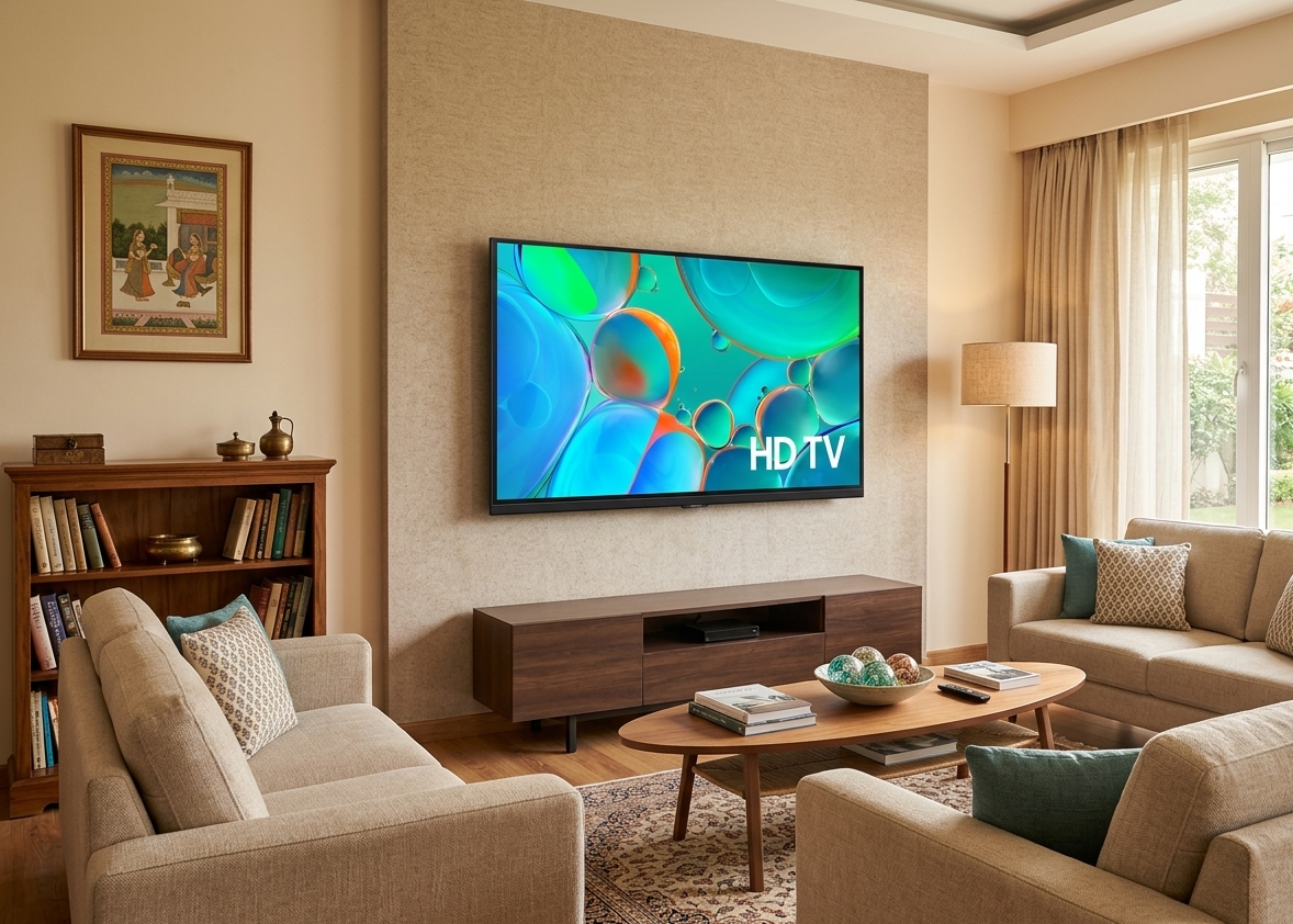 Samsung UA32H4500FUXXL 80 cm (32-inch) HD Ready Smart LED TV powered by the Samsung Tizen OS.
