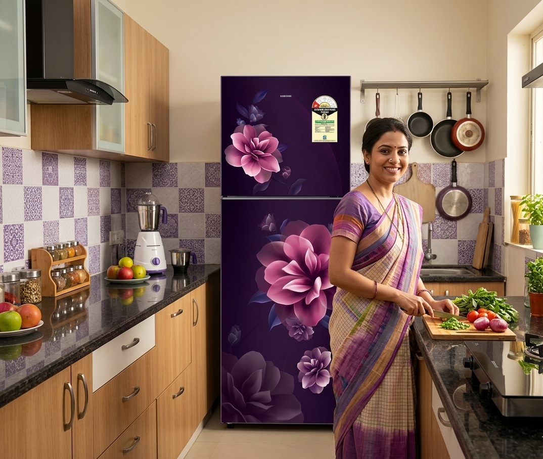 RT40H28W1CP, Double Door Refrigerator with All Around Cooling 236 L
