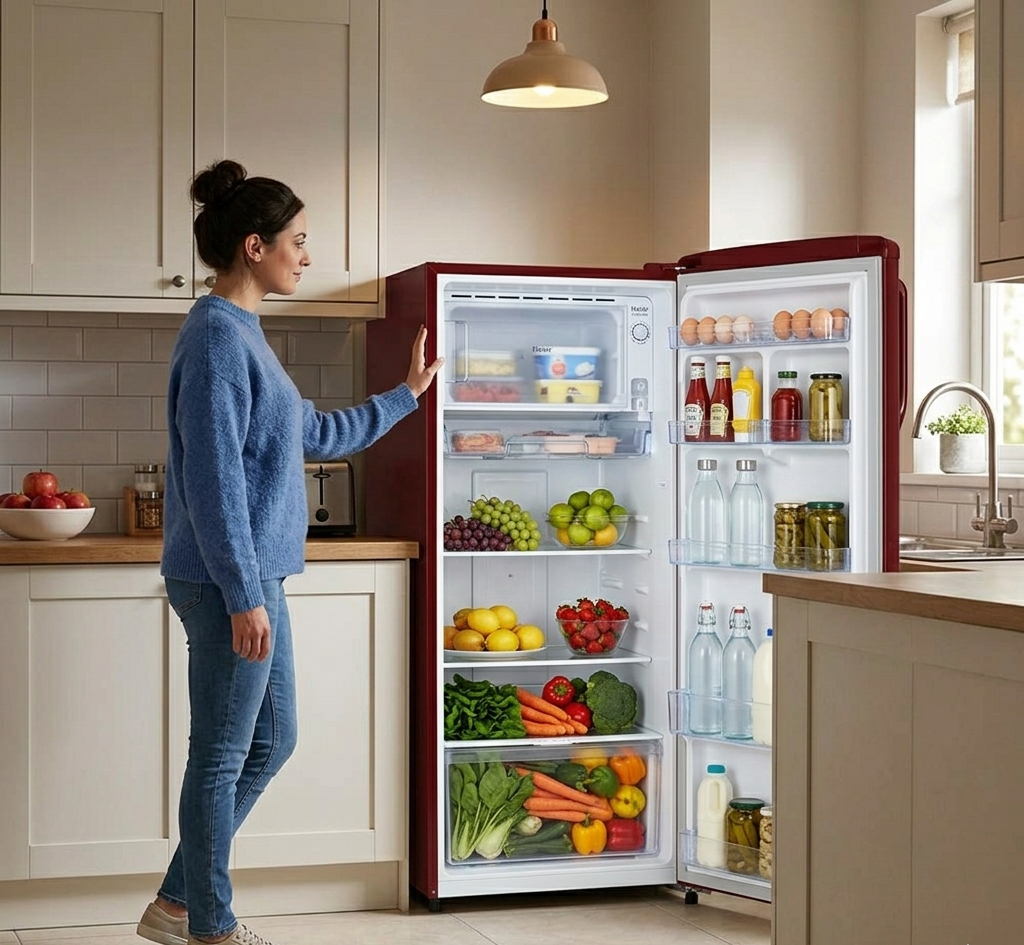 Haier 165 LTR Direct Cool Single Door Refrigerator HRD-1851BBR-P