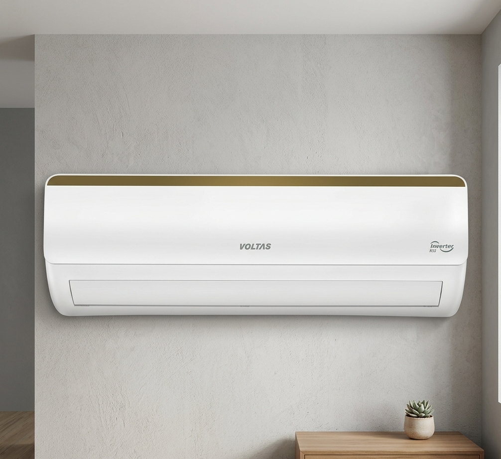 Voltas Split Air Conditioner, 1 Ton, 3 Star - 123INV Vertis Elite Gold