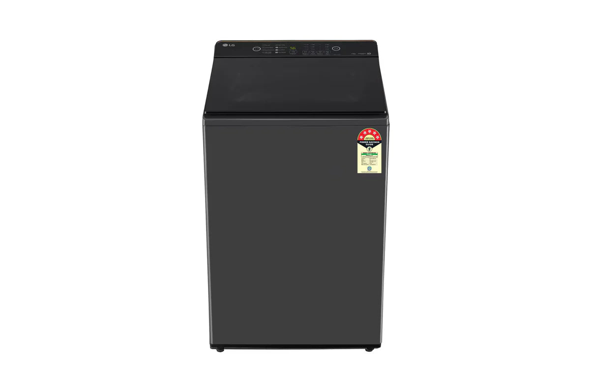 LG 8Kg Top Load Washing Machine, Hard Water Wash, Middle Black, 5 Star T80KMMB3Z