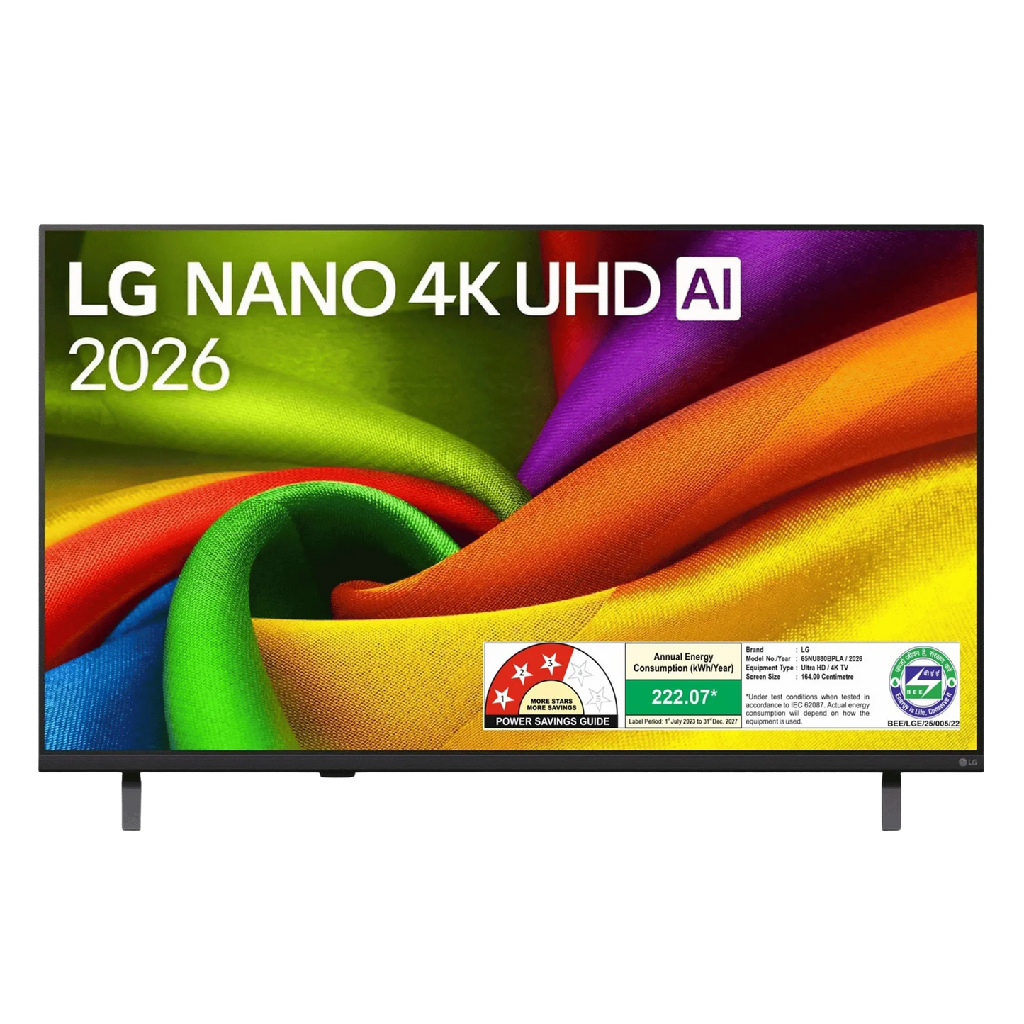 164 cm (65) LG NANO 4K UHD TV 65NU880BPLA with α7 AI Processor 4K Gen9, with HDR10 Pro 2026