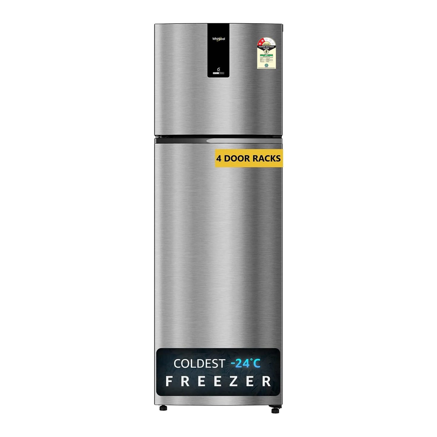 Whirlpool Neofresh 235L 2 Star Frost Free Double-Door Refrigerator (Model: NEO DF278 PRM, Variant: Imperial Steel, 22317)