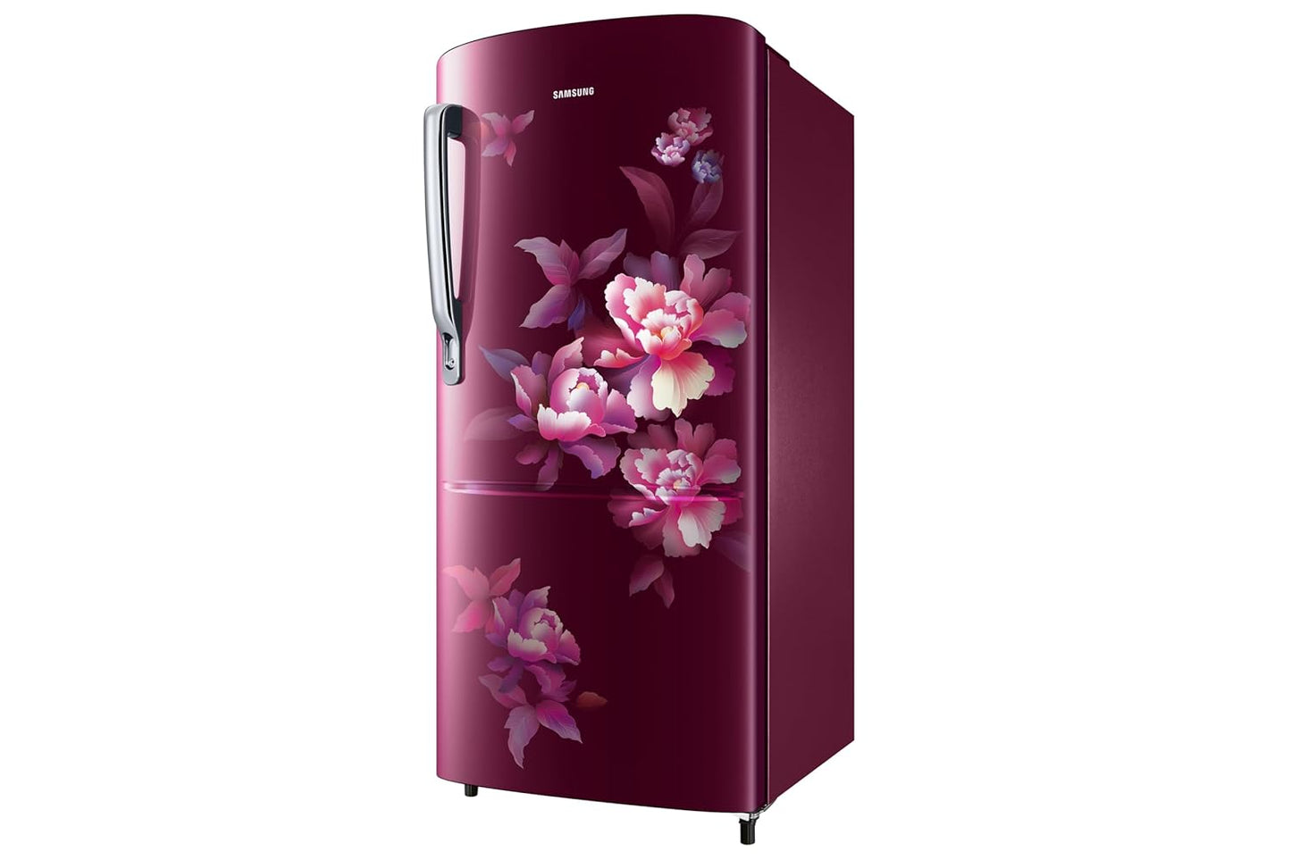 Samsung RR20H2712HN 183-litre Direct Cool Single Door Refrigerator featuring a Digital Inverter Compressor and a 2-star energy efficiency rating..