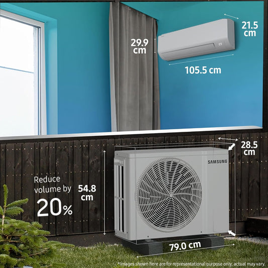 Samsung 1.5 Ton 5 Star AI Inverter Smart Split AC (WiFi, Energy Saving, Voice Control, Powerful Cooling, Copper, Digital Inverter, 4 Way swing, 5 Step Convertible, BESPOKE AI AR50F19D15HNNA)