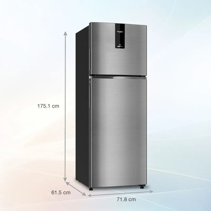 22421 Intellifresh 327L 2 Star Frost Free Double-Door Refrigerator - Illusia Steel