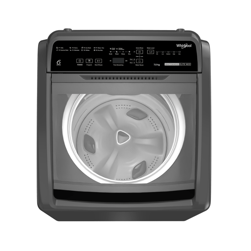 31683 Whitemagic Elite 7kg 5 Star Fully Automatic Top-Load Washing Machine - Grey
