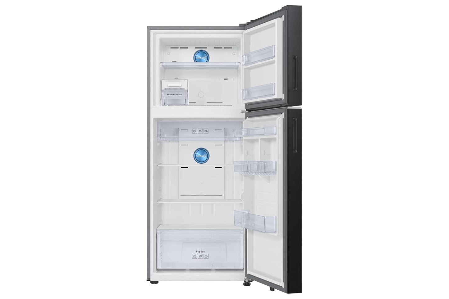 Samsung 396 L 2 Star 5-in-1 Convertible Frost Free Double Door Refrigerator, RT41HG6C42S8HL, Elegant Inox