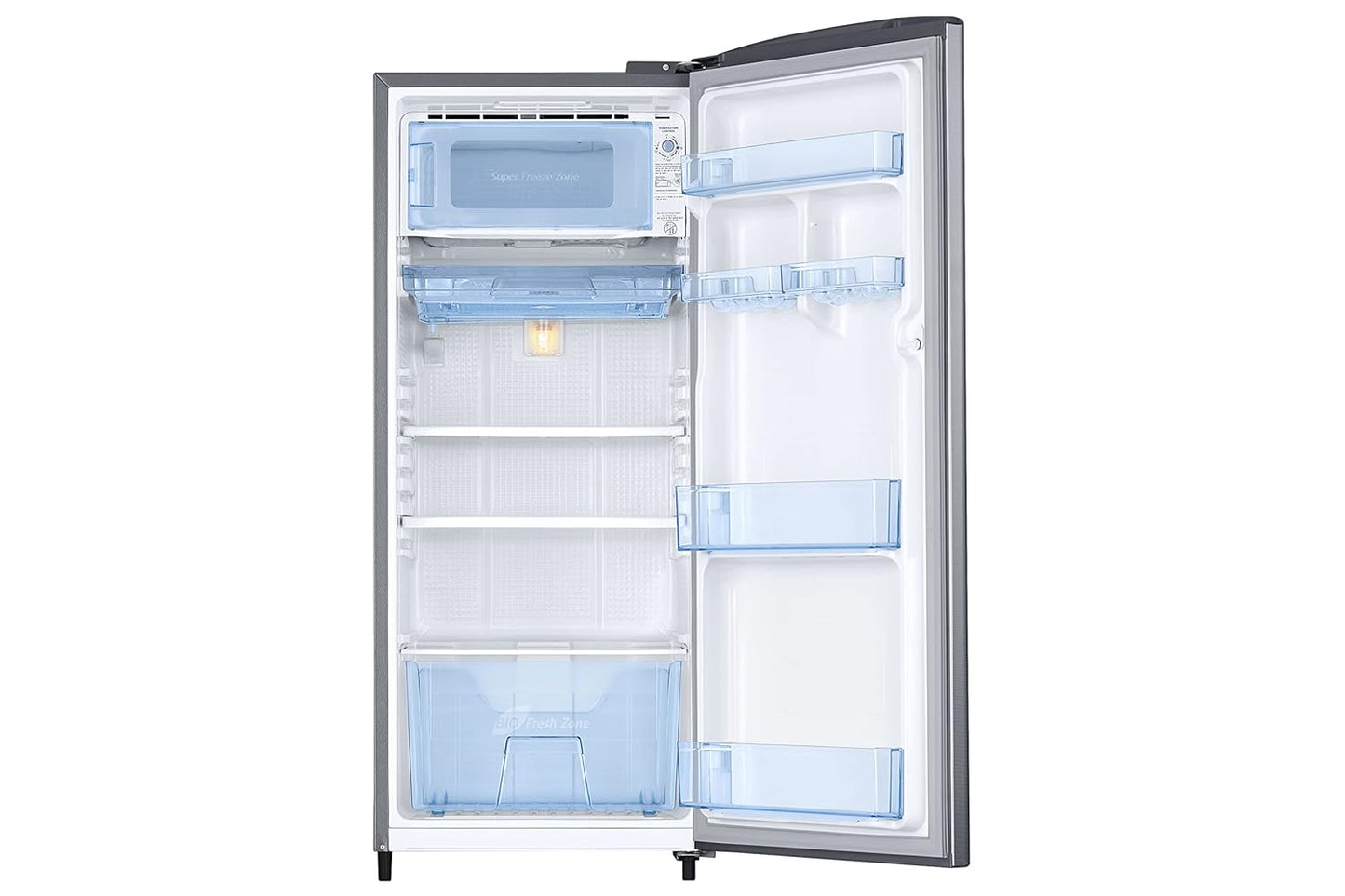 Samsung 183 L, 2 Star, Digital Inverter, Direct-Cool Single Door Refrigerator (RR20H2712S8/NL, Silver, Elegant Inox, Single Touch Defrost, 2026 Model)
