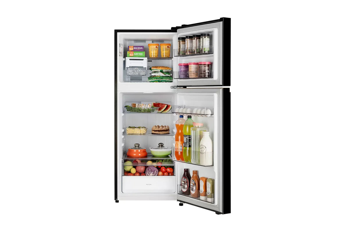 LG 225L Double Door Refrigerator with Smart Mode, Auto Smart Connect, Smart Inverter Compressor, Multi Air Flow, Onyx Black, 1 Star GLT2216WYOB