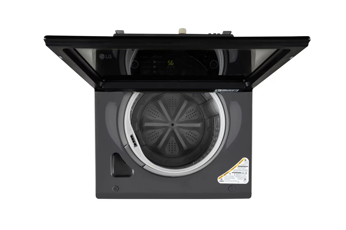LG 8Kg Top Load Washing Machine, Hard Water Wash, Middle Black, 5 Star T80KMMB3Z