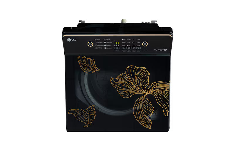 LG 9Kg Top Load Washing Machine, Hard Water Wash, Onyx Black, 5 Star