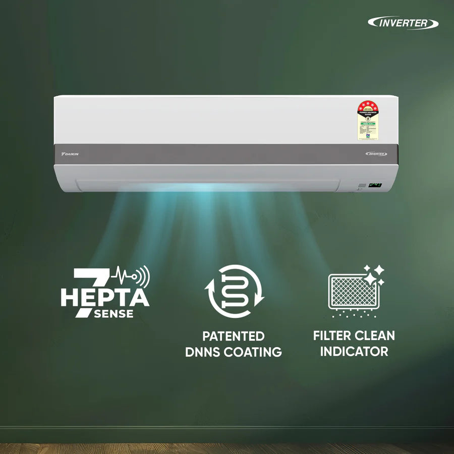 Daikin FTKM35XV16VAA 1.0 Ton Inverter 5 Star Split Air conditioner