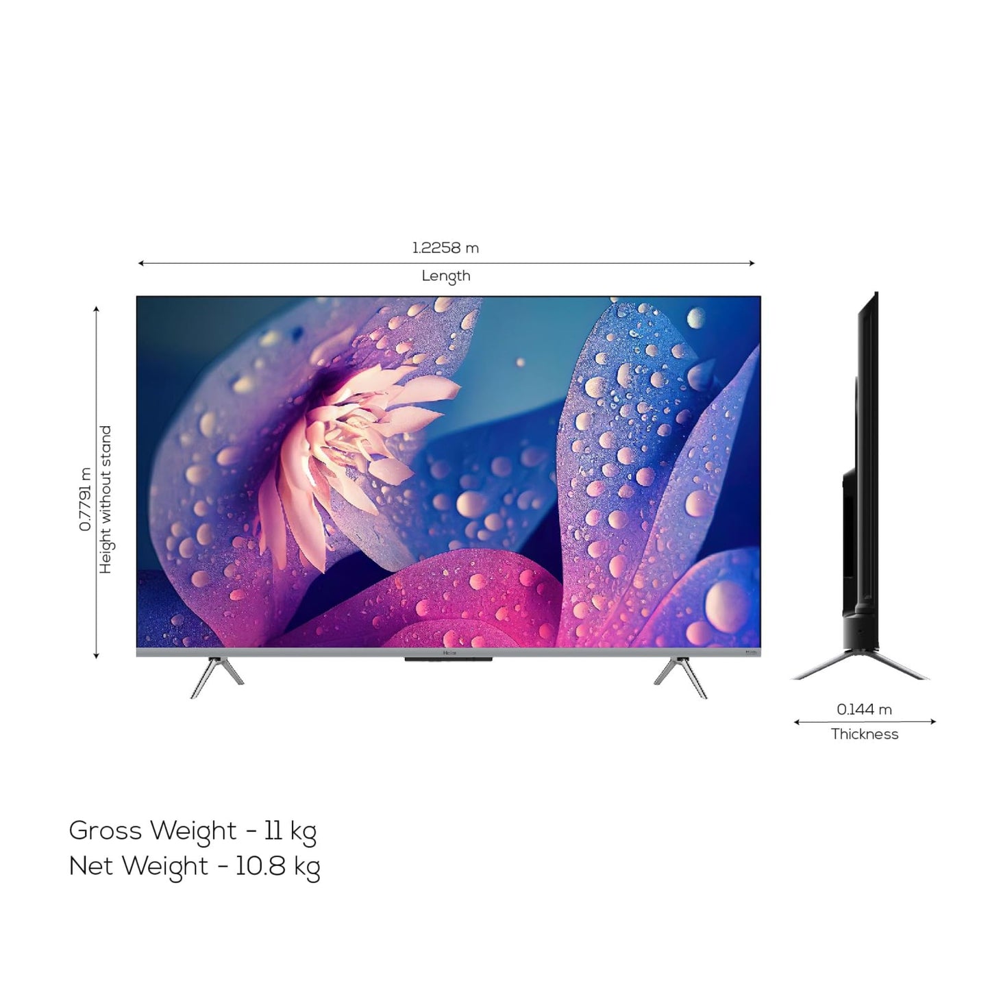 Haier 139 cm (55 inches) Gross Weight-11kg