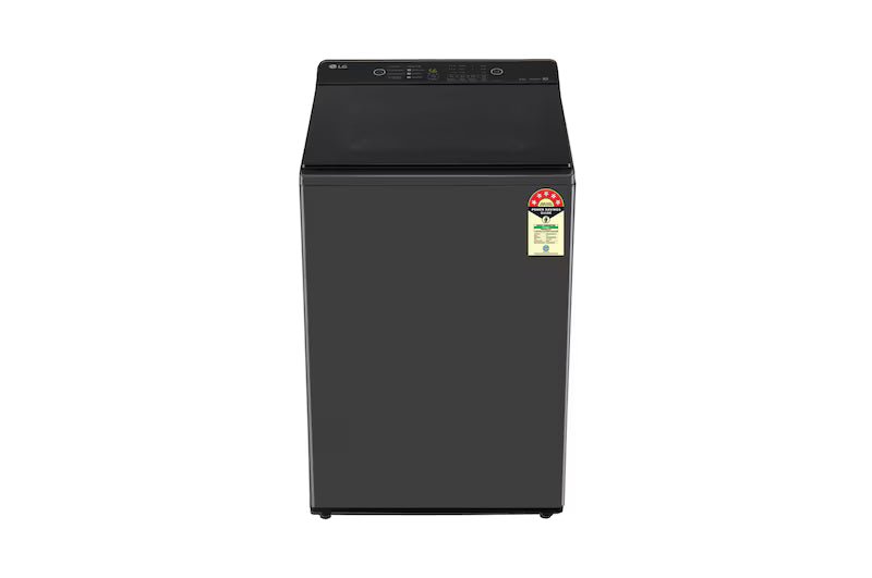 LG 8Kg Top Load Washing Machine, Hard Water Wash, Middle Black, 5 Star