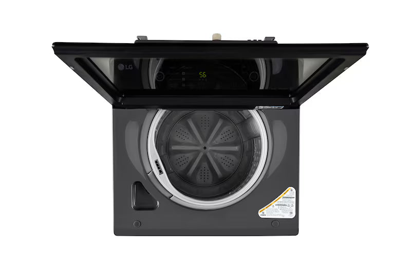 LG 8Kg Top Load Washing Machine, Hard Water Wash, Middle Black, 5 Star