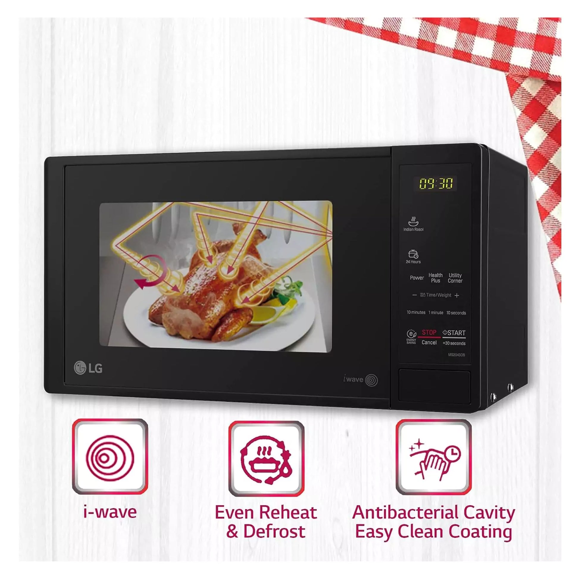 Auto Cook Menu with LG 20 L Solo Microwave Oven