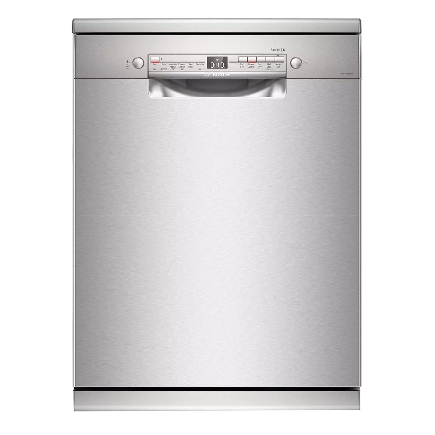 Bosch 13 Place Settings Dishwasher (SMS6ITI00I, Silver Inox, WiFi Enabled)