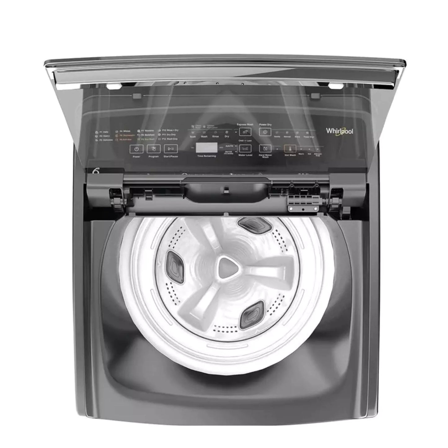 12 Wash Programs with Whirlpool 7.5 kg 5 Star Fully Automatic Top Load Washing Machine 