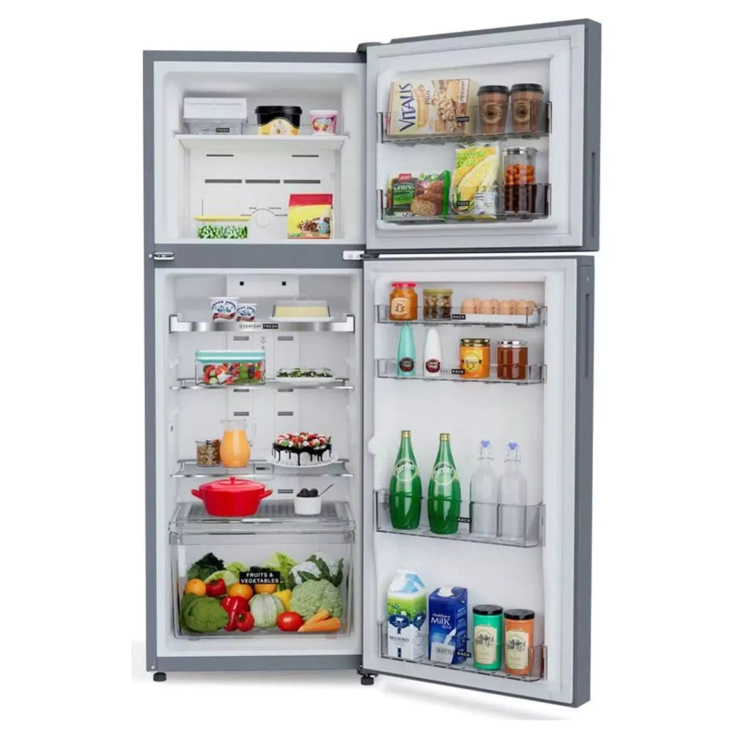 Up to 15 days of freshness with Whirlpool 308L 2 Star Frost Free Refrigerator ( Alpha Steel - 21820)