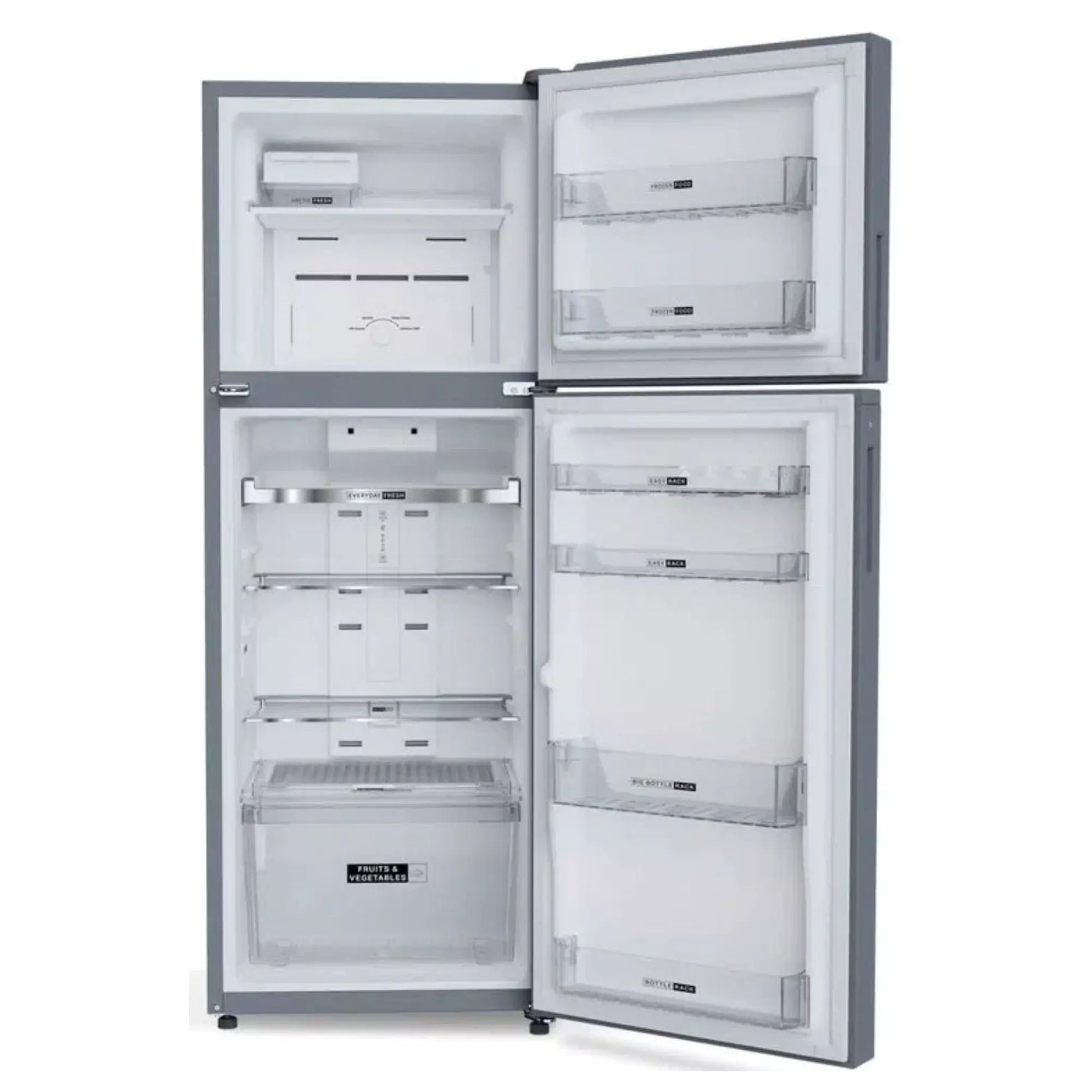 Quickly form ice in case you have at guests home with Whirlpool 308L 2 Star Frost Free Refrigerator ( Alpha Steel - 21820)