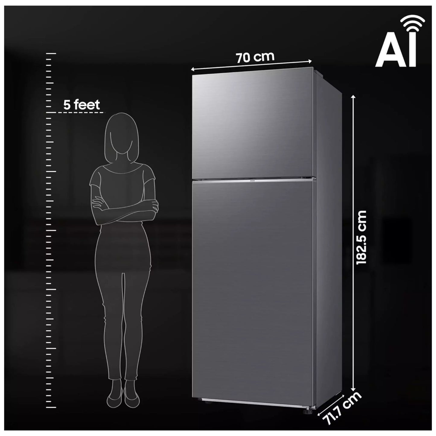 Samsung 465 L, 1 Star Frost Free Double Door Refrigerator  