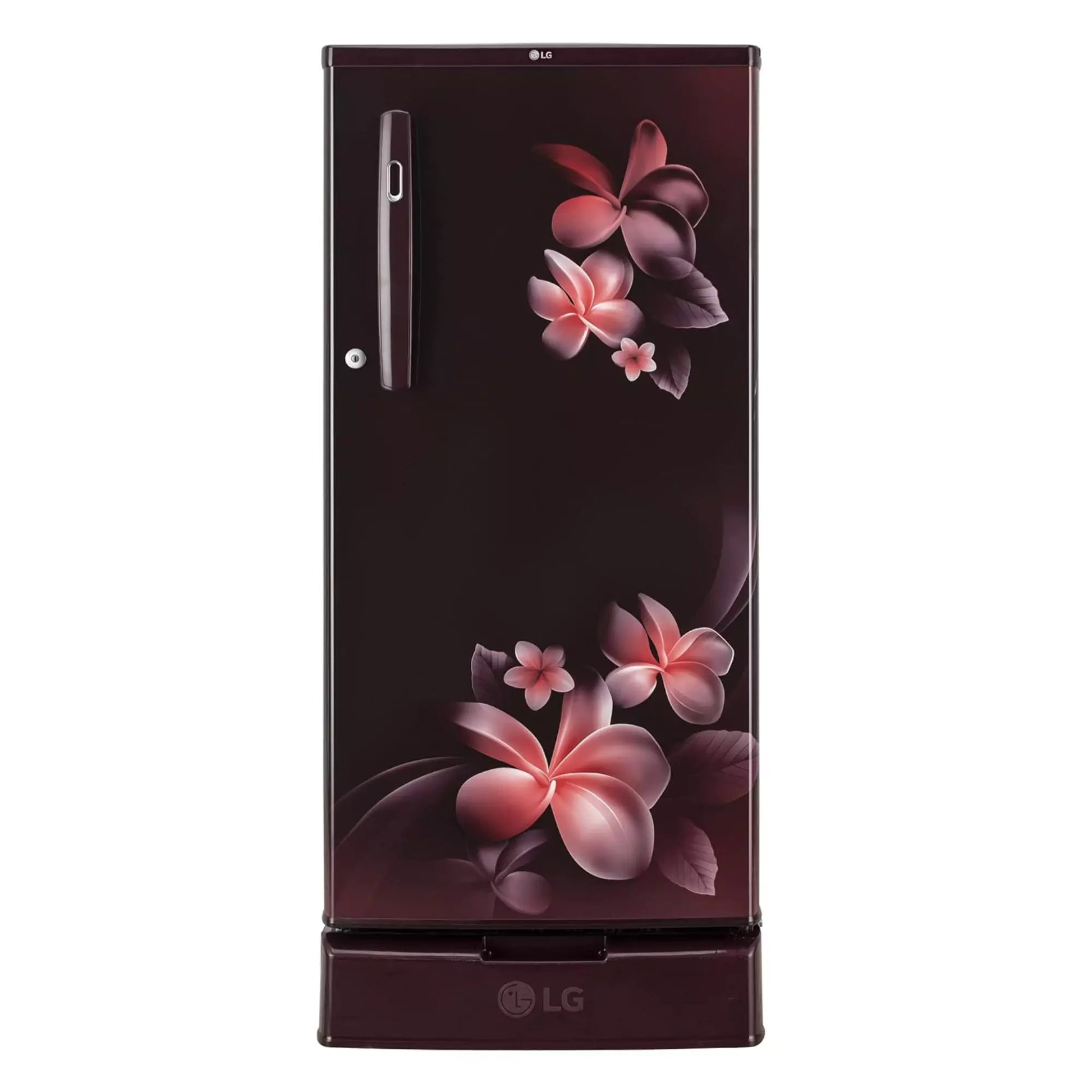 LG 190L 2 Star Single Door Refrigerator (GL-D199OSPC, Scarlet Plumeria)