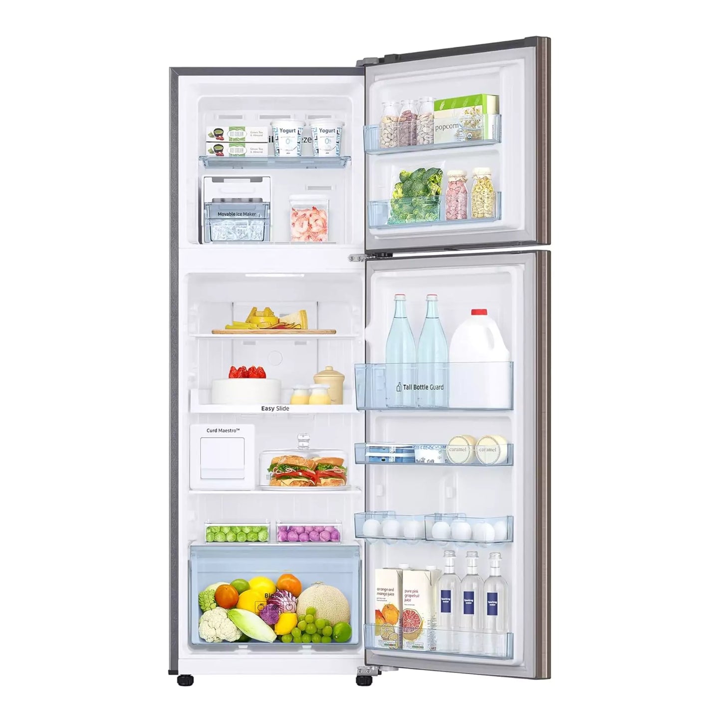 Samsung 265 L 2 Star Double Door Refrigerator with convertible 3in1 provides the ultimate in flexible storage