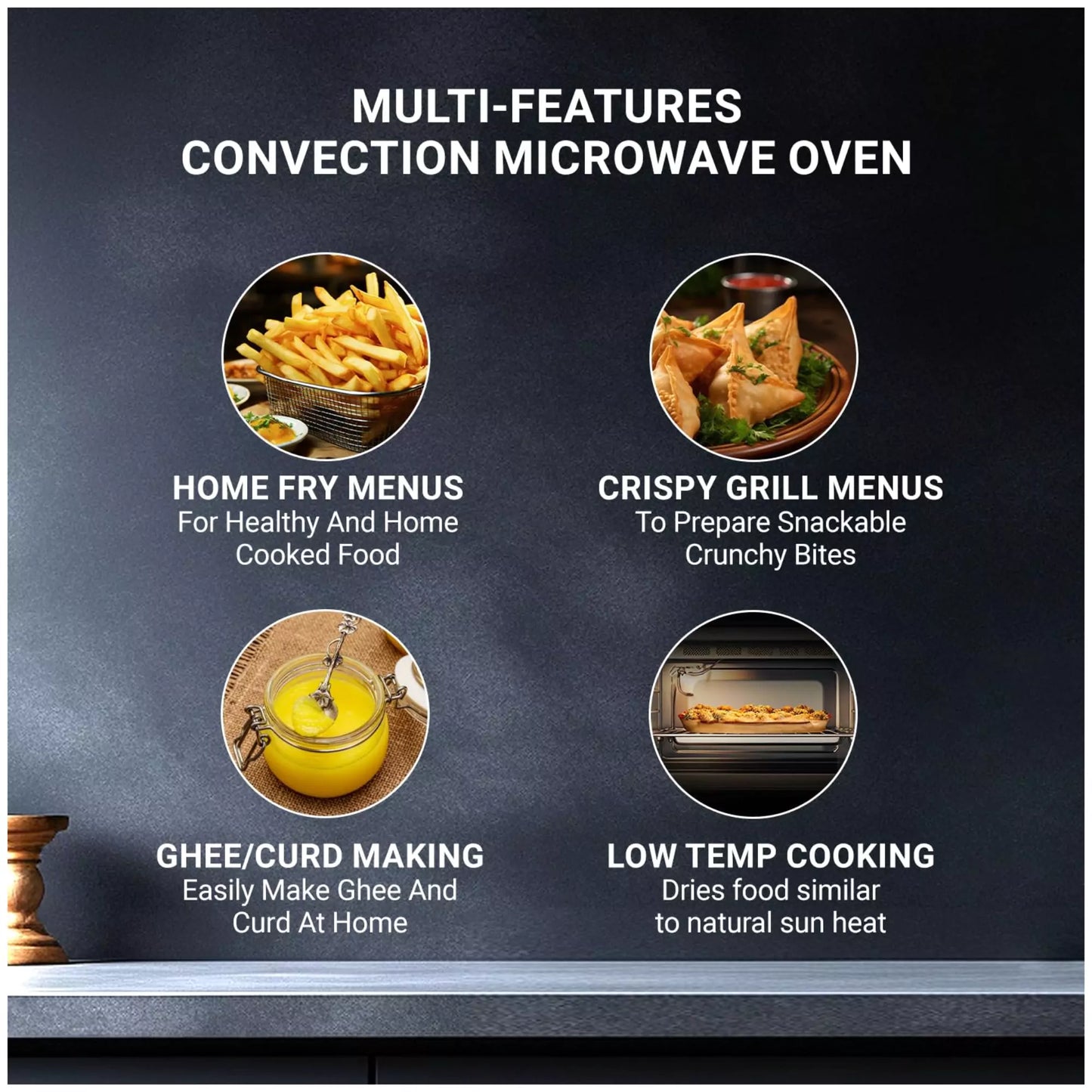 Multi features haier convection microwave