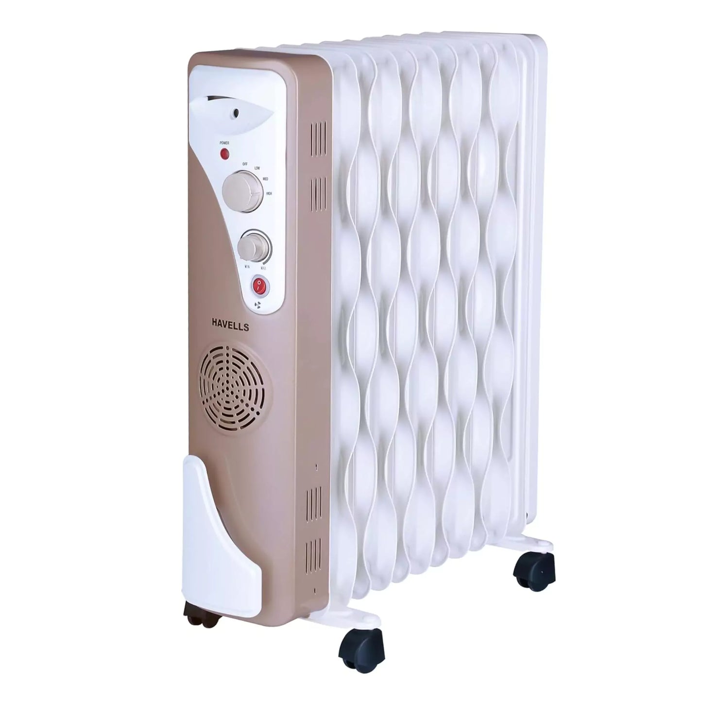 Havells OFR 11 Wave Fins Heater with Fan Beige 2900 Watts