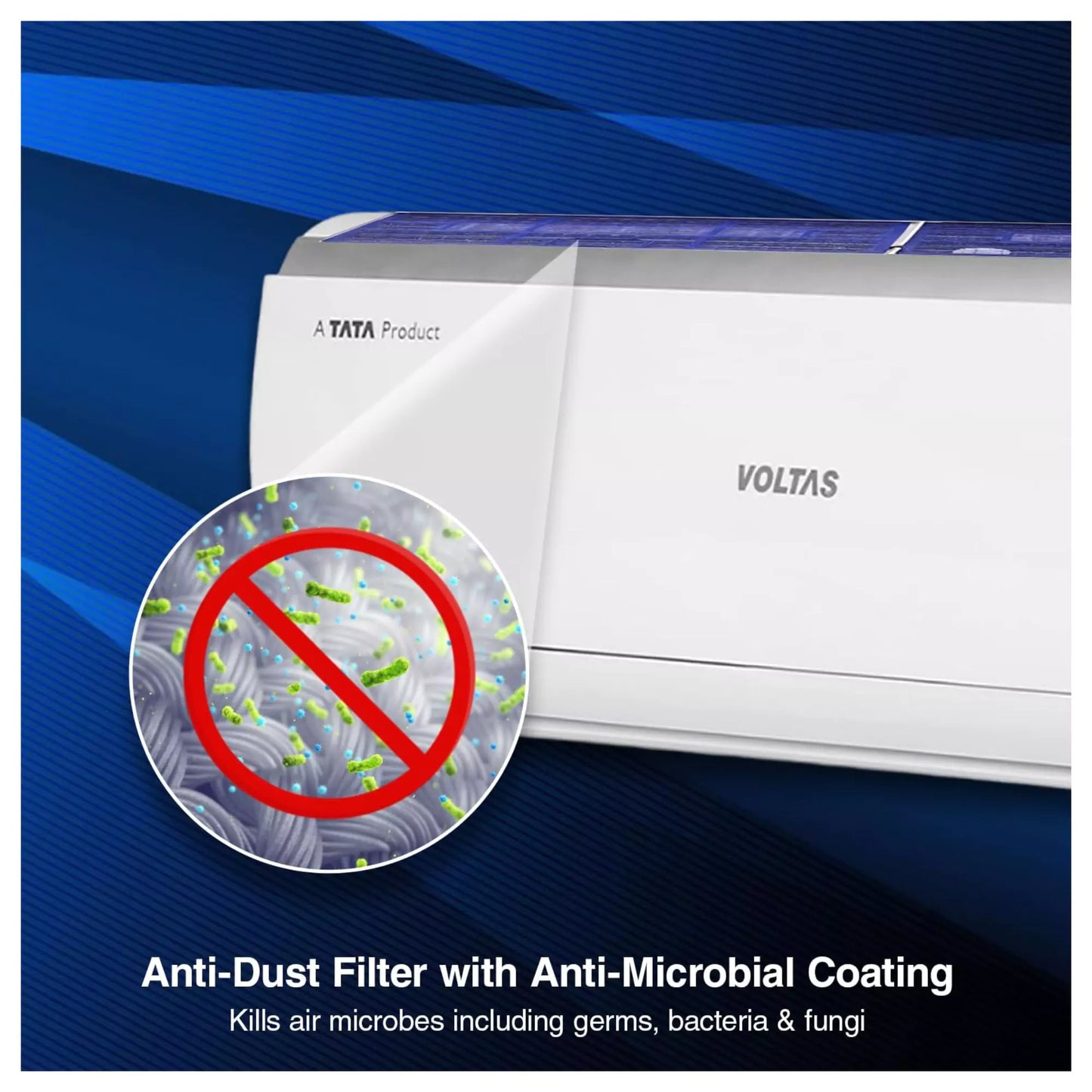 Voltas 1 Ton 3 Star Anti-dust Filter with anti microbial coating