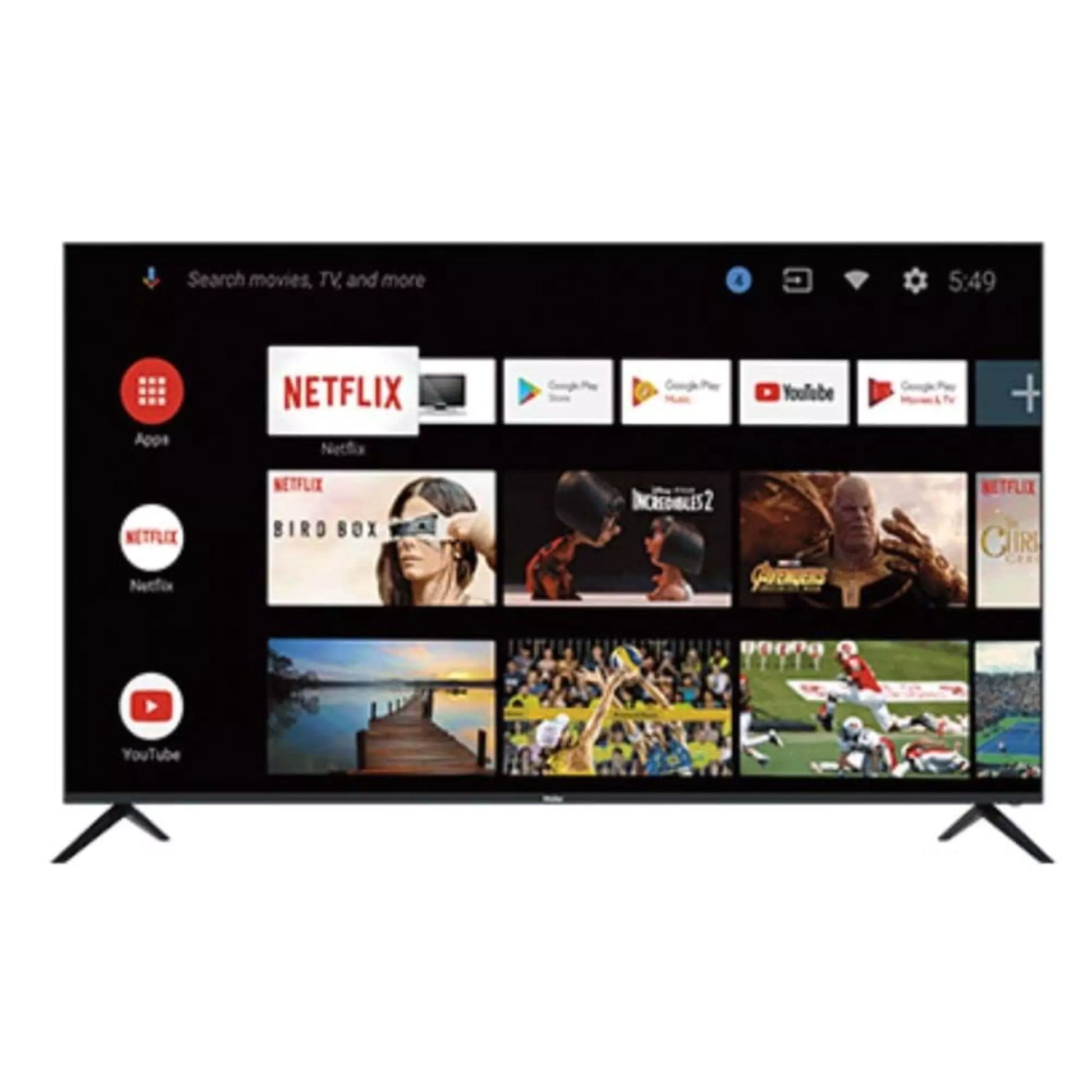 Haier 109 cm (43 inches) UHD -Smart Google TV with 2GB/32 GB, Google Chromecast Built-in, Bluetooth, Smart Remote