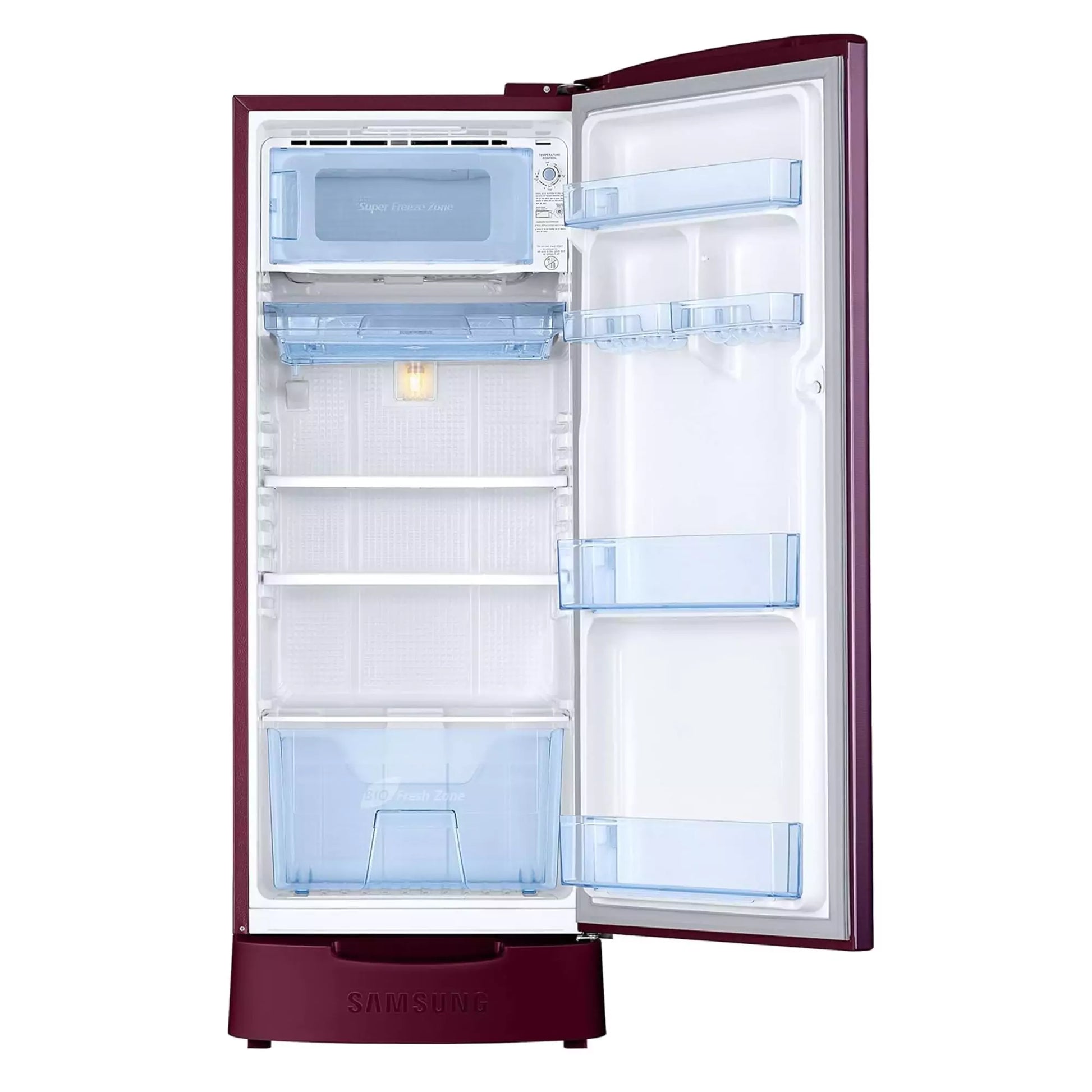 Samsung 183 L, 3 Star  -  Auto fridge defrost to stop ice-build up