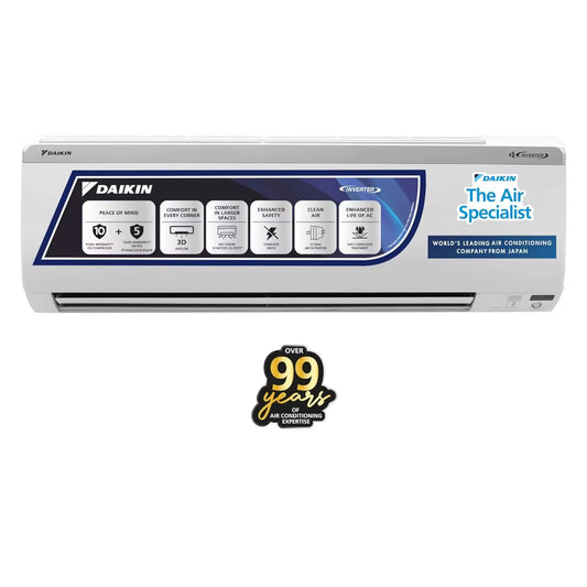 Daikin 1.5 Ton 5 Star Inverter Split AC (JTKJ50U, White)