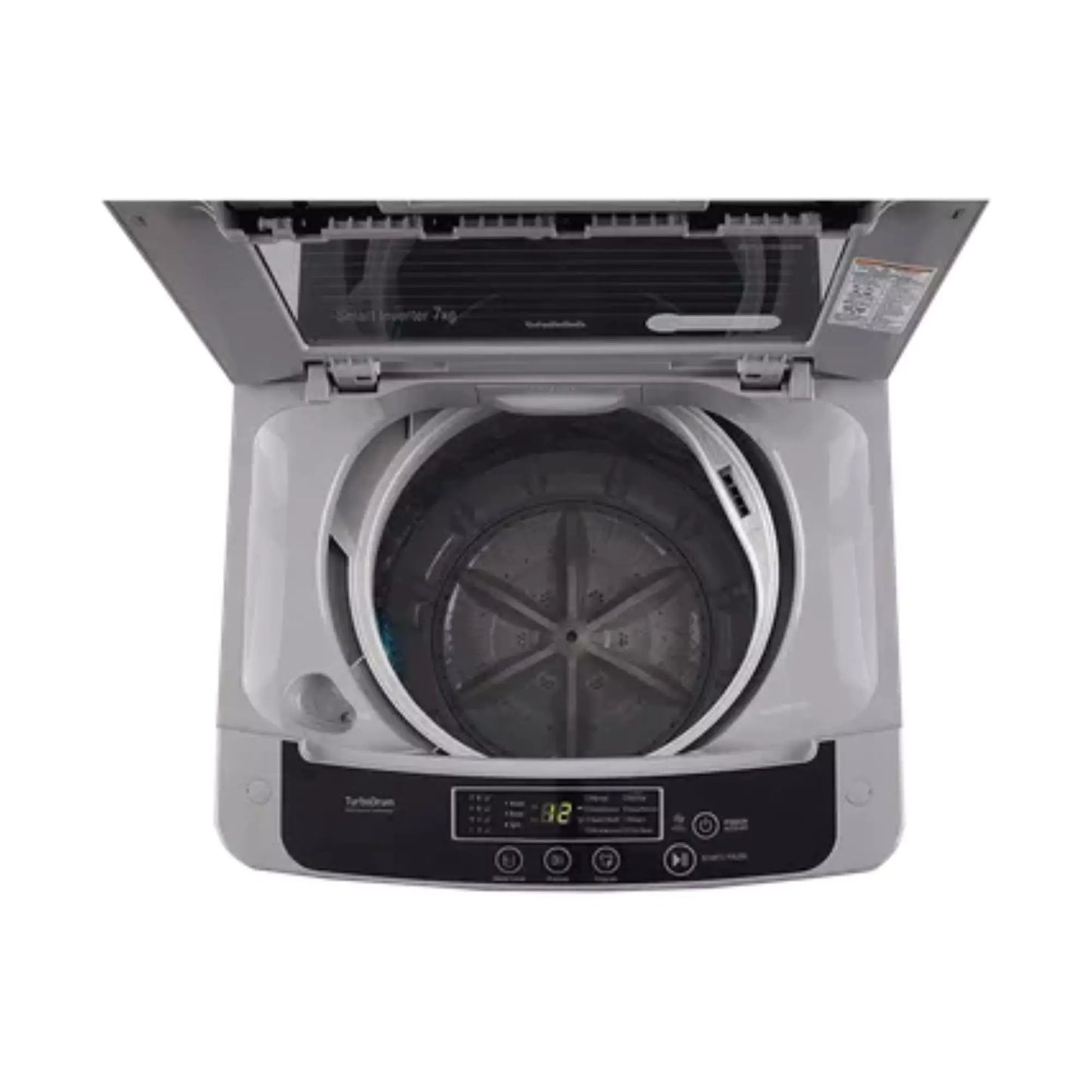 LG 7.5 kg Fully Automatic Top Load Washing Machine Silver  (T75SKSF1Z)