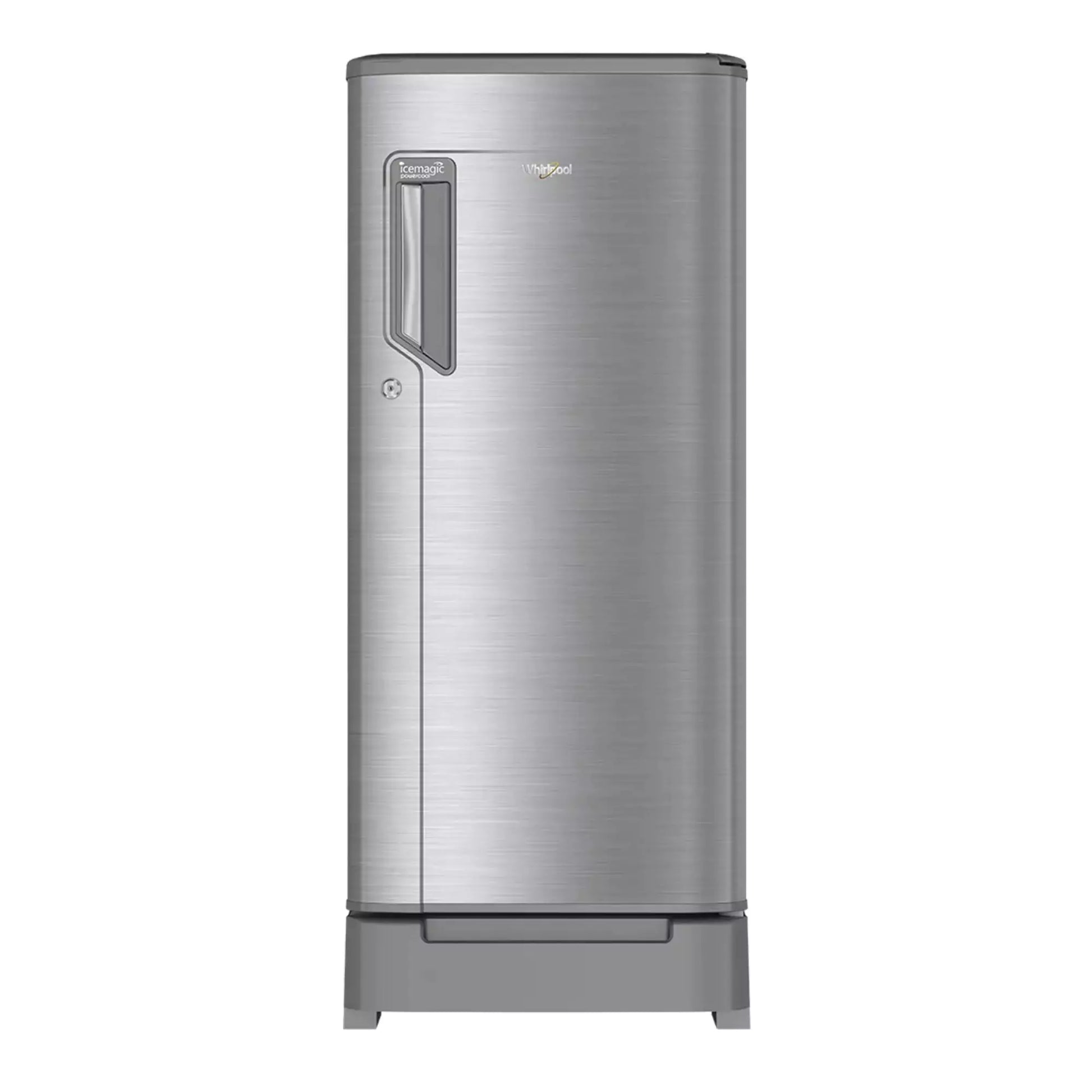 Whirlpool 184 Litre Direct Cool Single Door 2 Star Refrigerator (TITAN STEEL)