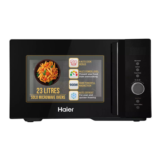 Haier 23L Solo Microwave Oven (HIL2301MBEJ, Black)