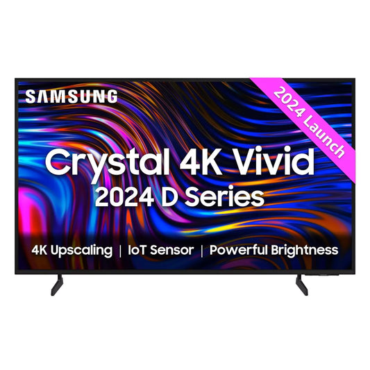 Samsung 138 cm (55 inches) D Series Crystal 4K Vivid Ultra HD Smart LED TV UA55DUE70BKLXL (Black)