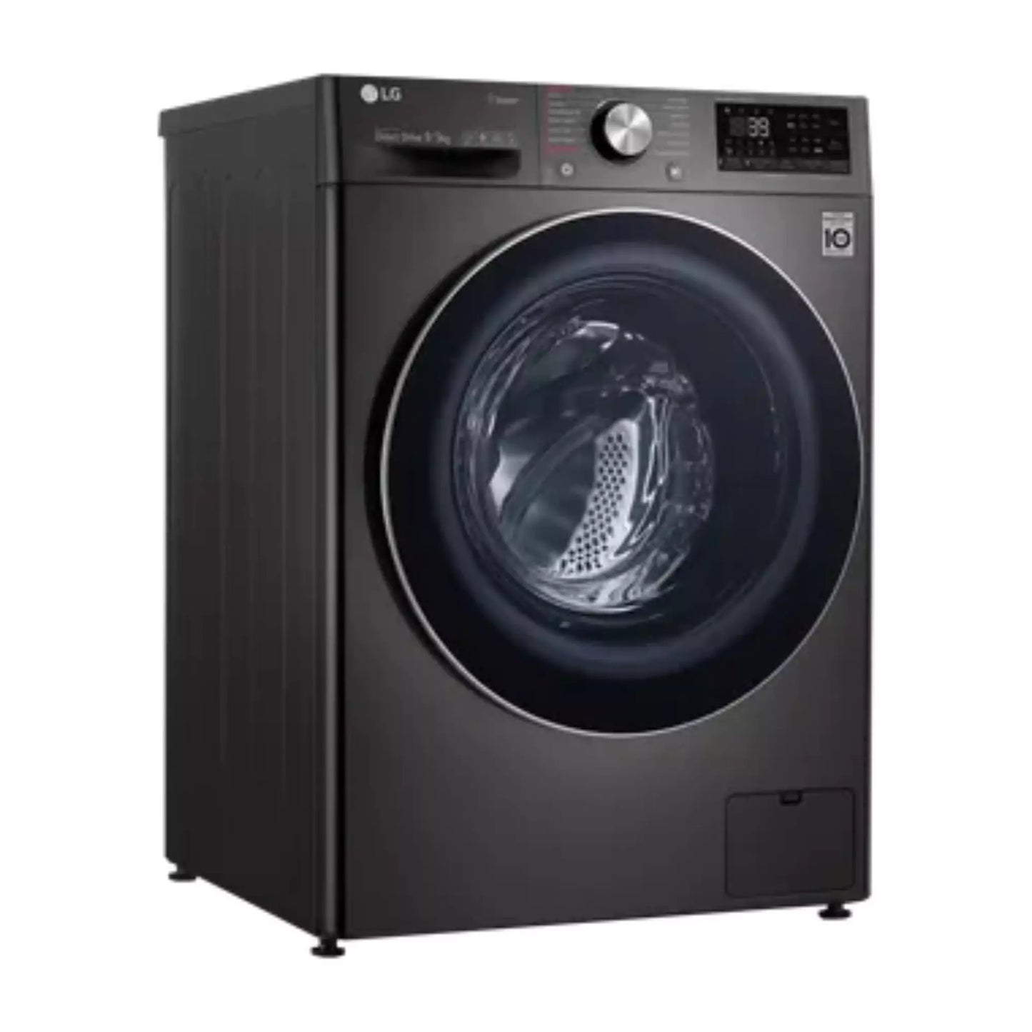 LG 9/5 kg 5 Star Fully Automatic Front Load Washer Dryer with  5-star washer and dryer ensures rapid and efficient cleaning by creating powerful water streams from multiple directions.