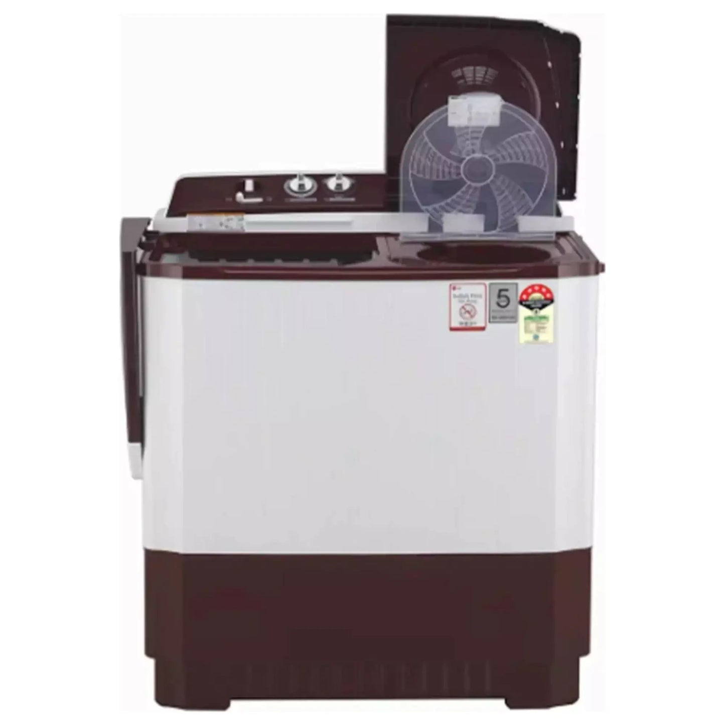 LG 10 Kg 5 Star Semi - Automatic Top Loading Washing Machine (P105ASRAZ)