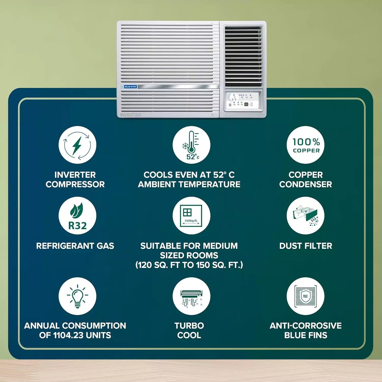 Cool comfort that's also easy on the pocket with Blue Star 1.5 Ton 5 Star Inverter Window AC