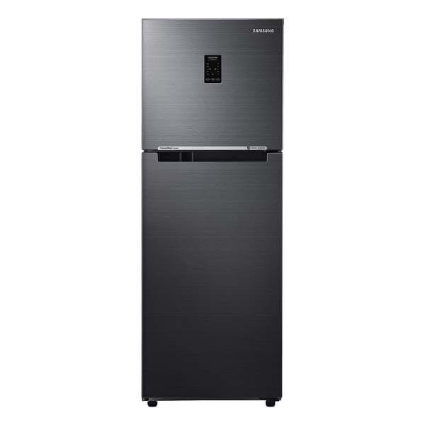 Samsung 253 L 3 Star Inverter Frost-Free Double Door Refrigerator (RT28T3743BS/HL, Black Inox(Black VCM, Convertible)