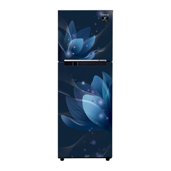 Samsung 253 L 2 Star Inverter Frost-Free Double Door Refrigerator (RT28T3032U8/HL, Saffron Blue)