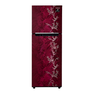 Samsung 253 L 2 Star Inverter Frost-Free Double Door Refrigerator (RT28T30226R/HL, Mystic Overlay Red)