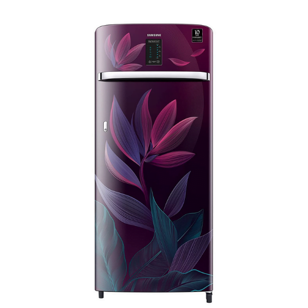 Samsung 225 L 3 Star Inverter Direct cool Single Door Refrigerator (RR23A2E2Y9R/HL, Digi-Touch Cool, Paradise Bloom Purple)