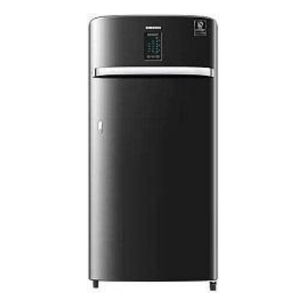 Samsung (RR21A2J2YBX/HL) 192 L 3 Star Inverter Direct cool Single Door Refrigerator, Luxe Black