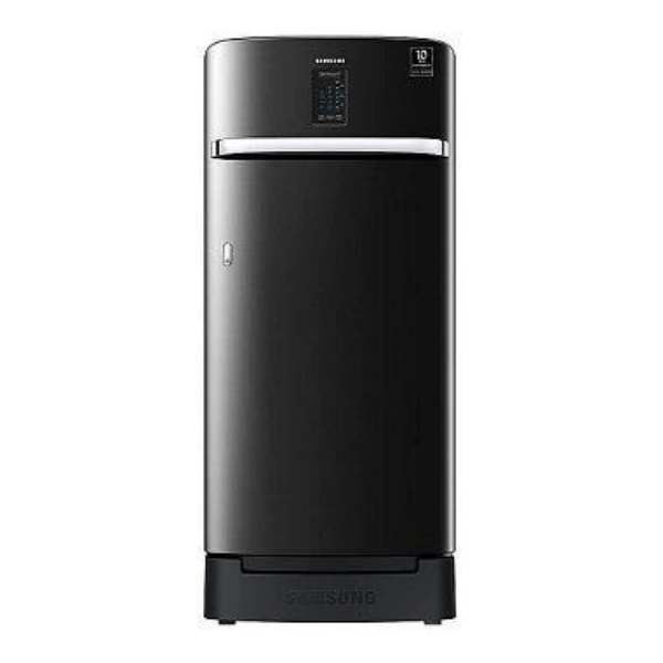 Samsung (RR21A2K2YBX/HL) 192 L 3 Star Inverter Direct cool Single Door Refrigerator, Luxe Black