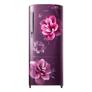 Samsung (RR20A272YCR/NL) 192 L 3 Star inverter Direct Cool Single Door Refrigerator, Camellia Purple